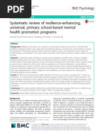 Systematic Review of Resilience-Enhancing, Universal, Primary School-Based Mental Health Promotion Programs