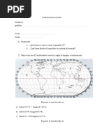 Evaluacion de Geografia de 7mo