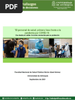 El Personal de La Salud, Primera Línea Frente A La Pandemia Por COVID-19