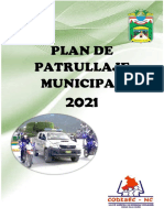 Plan Patrullaje Municipal 2021