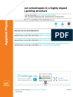 To-Phonon Anisotropies in A Highly Doped Inp (001) Grating Structure