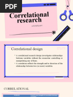 Correlational Research Design