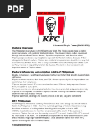 KFC in Philippines Food and Beverage