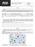 Teste 1 - 1ºperíodo - CN9º - VB