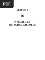 Lesson 5 - Definite Integral