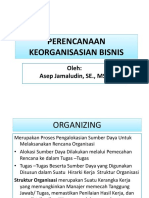 Perencanaan Keorganisasian Bisnis