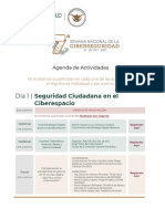 AGENDA 7a Semana Nacional de La Ciberseguridad OCT 21