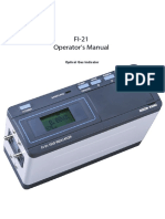 FI-21 Operator's Manual: Optical Gas Indicator