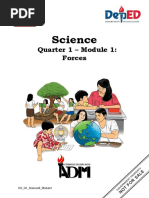 Science: Quarter 1 - Module 1: Forces