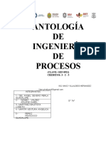 Antologia. Ingenieria de Procesos