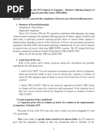 Complainant: United States Respondent: Argentina Facts: On 4 October 1996, The US Requested Consultations With Argentina Concerning