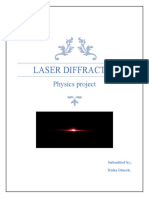 Laser Diffraction Physics Project: Submitted By, Disha Dinesh