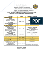 Campus Journalism Seminar-Workshop Matrix