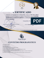 Certificado Trabalho em Altura 