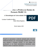 Entre A Teoria e A Prática No Ensino Do Formato MARC 21