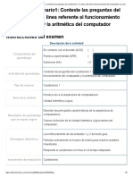 Examen - (AAB01) Cuestionario1 - Conteste Las Preguntas Del Cuestionario 1 en Línea Referente Al Funcionamiento Del Computador y La Aritmética Del Computador