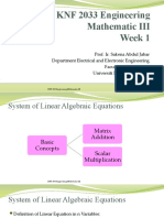 KNF 2033 Engineering Mathematic III Week 1