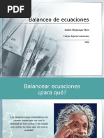 Balanceo de Ecuaciones