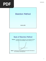 Basis of Bisection Method