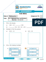 4.22nd April AP Class IV Maths Assignment 1