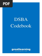 DSBA Master Codebook - Python and Statistics