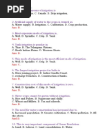 Water Resources MCQ