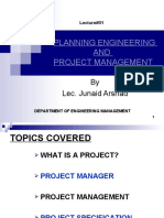 Planning Engineering AND Project Management: by Lec. Junaid Arshad