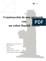 Construcción de Una Pirámide Con Un Robot Staubli TX60