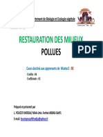 Restauration Des Milieux: Pollues