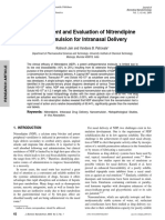 Development and Evaluation of Nitrendipine Nanoemulsion For Intranasal Delivery