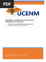 Estadistica I - Distribución de Frecuencias e Histogramas de Frecuencia