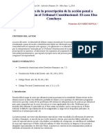 17 La Suspensión de La Prescripción de La Acción Penal A Congresistas Según El Tribunal Constitucional El Caso Elsa Canchaya