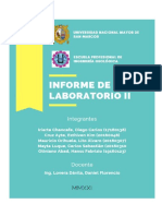 Informe de Laboratorio Ii