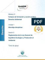 Módulo 21: Campos de Formación y Acción Jurídica: Derecho Ambiental