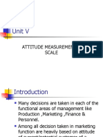 Unit V Attitude Measurement Scale