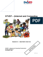 STVEP - (Internet and Computing Fundamentals) : Activity Sheet Quarter 1 - LO 4