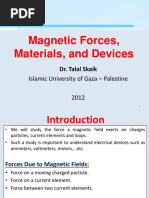 Magnetic Forces, Materials, and Devices: Islamic University of Gaza - Palestine 2012