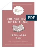 Cronograma de Estudos Do SUS @ESTUDAJA