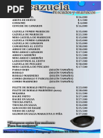 Menu Cazuela Sin Impuesto