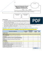 Evaluación N°2 Lenguaje y Comunicación TERCERO BÁSICO S2 2021