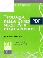 (Studi Biblici 71) Jacques Dupont, Giuseppe Barbaglio (Editor) - Teologia Della Chiesa Negli Atti Degli Apostoli-EDB (2015)