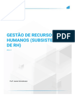 Aula 1 Gestão de Recursos Humanos - Uninter