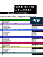 AIIMS Exams Schedule