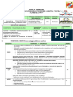 Sesión de Aprendizaje Nuestro Proyecto Participativo