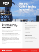 Hydra Rig HR 660 Coiled Tubing Injector Data Sheet