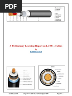 A Preliminary Learning Report On LUBU - Cables: Karthikeyan.S