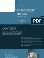 Dorothea Orem Self Care Deficit Theory 2