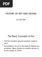 Lecture-History of Art and Design-2019