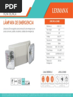 Lampara de Emergencia LED 2x3W EMGC-2X