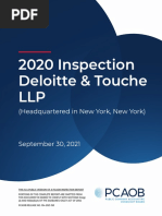 2020 Inspection Deloitte & Touche LLP: (Headquartered in New York, New York)